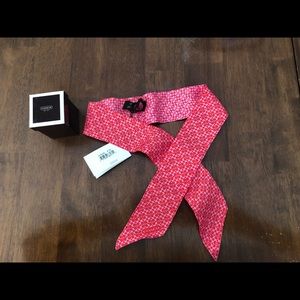 Vintage COACH Ponytail Scarf in Pink